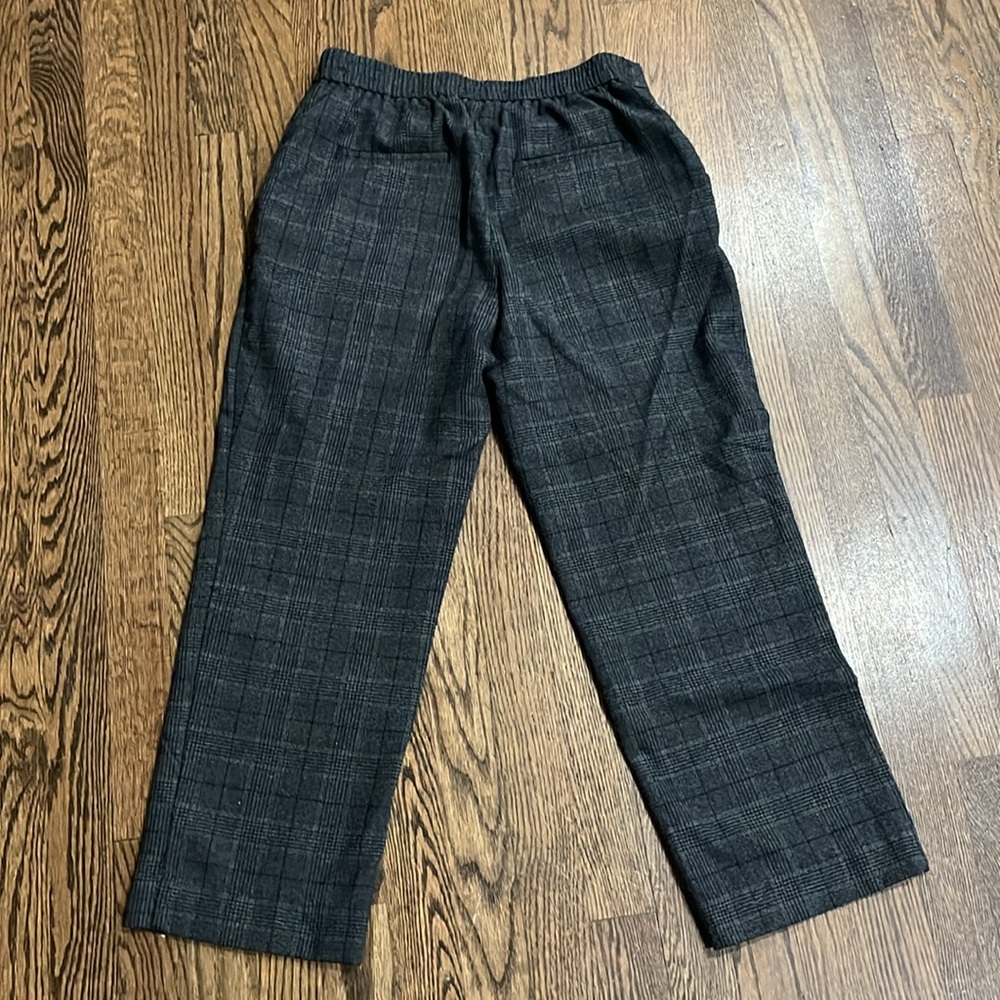 Zara Basic Plaid Pants M - image 3